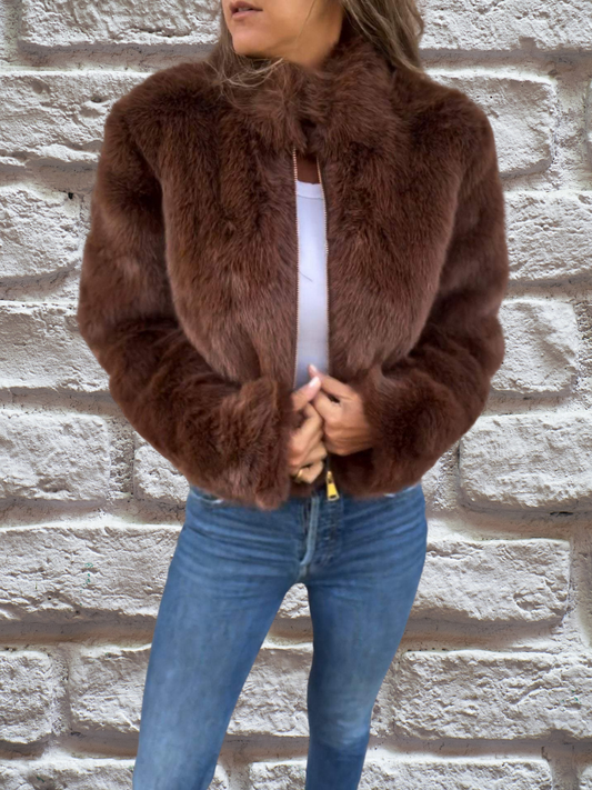 Warme Herbstjacke für Damen – Hochwertiger Stoff, Modisch 0