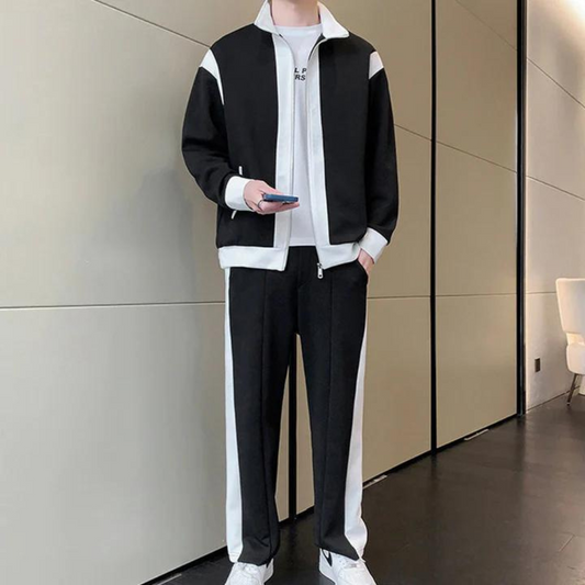 ZAN | Stylisches Sommer Set Für Männer Mit Atmungsaktiver Jacke Und Jogginghose 1