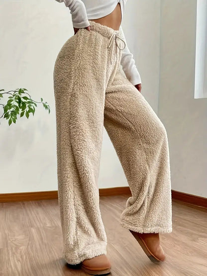 Stijlvolle En Zachte Teddy Sherpa Broek Voor Dames - Linda Hause Lune
