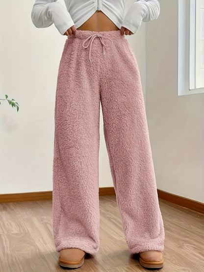 Stijlvolle En Zachte Teddy Sherpa Broek Voor Dames - Linda Hause Lune