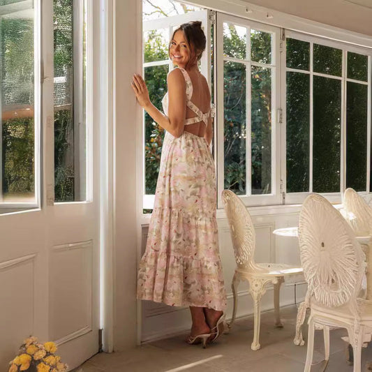 Runa | Festliches Damenkleid Mit Blumendruck Im Midi-Stil 5