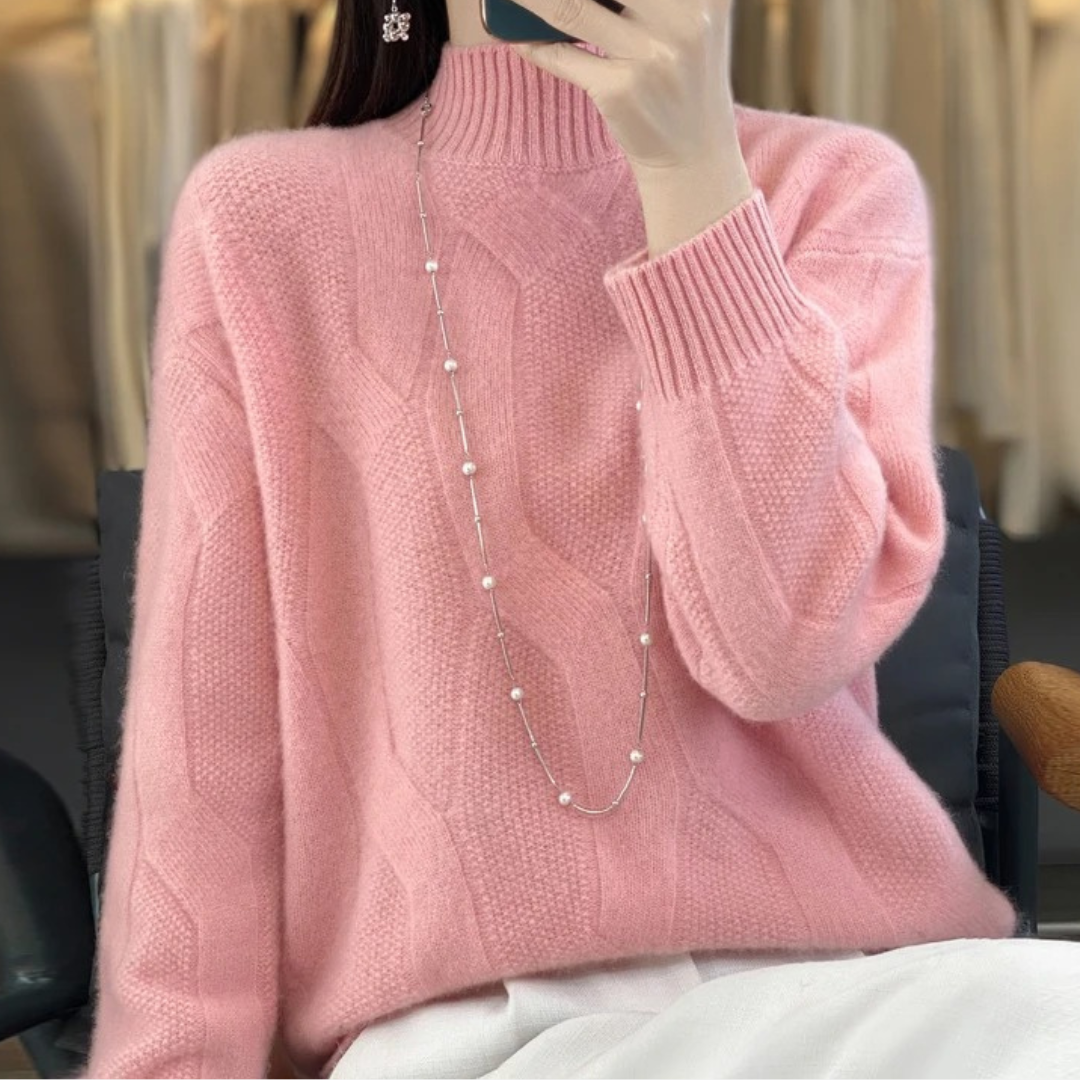 Amber / Loose Knit Wool Sweater Hause Lune
