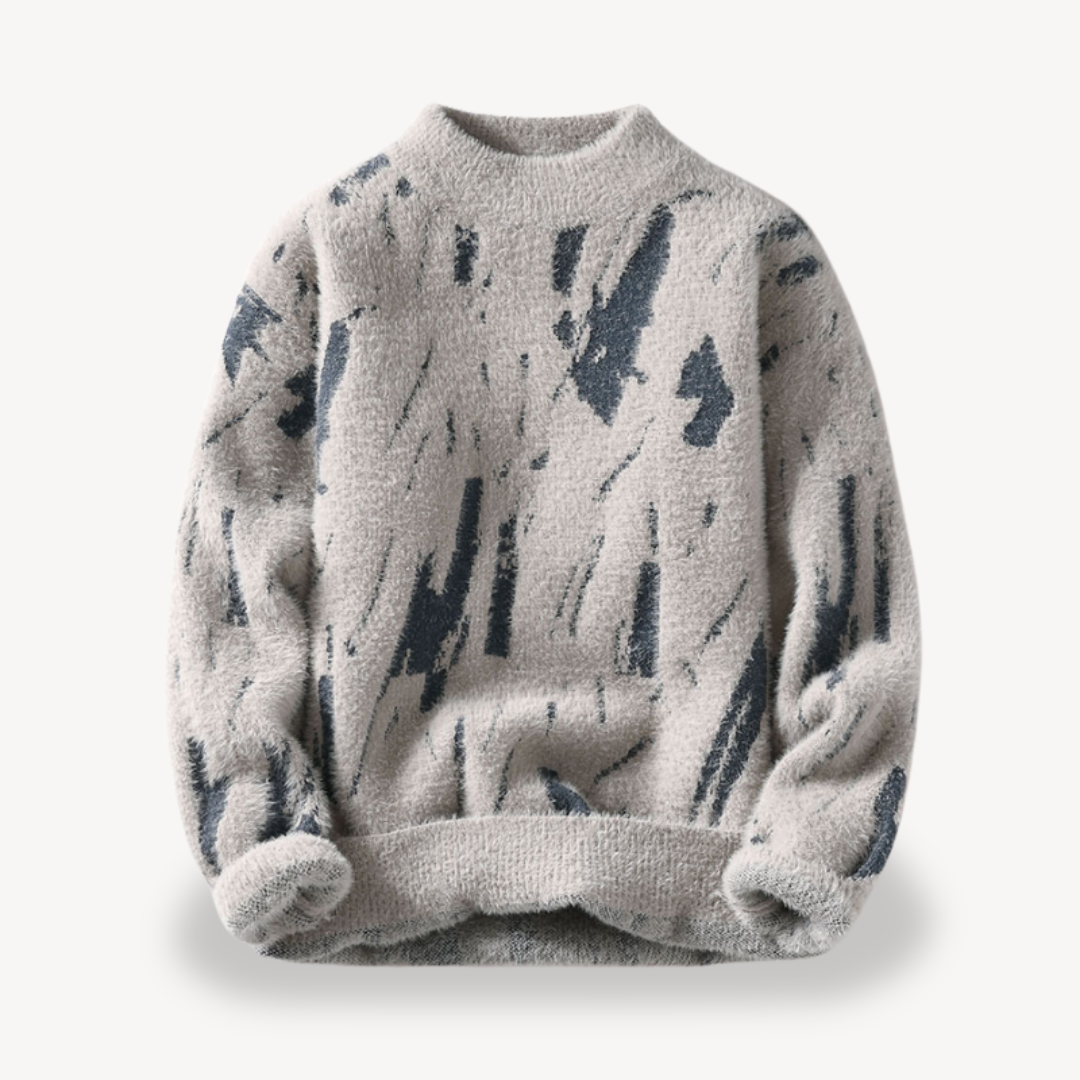 Loravelle | Men's Fuzzy Knit Sweater Hause Lune