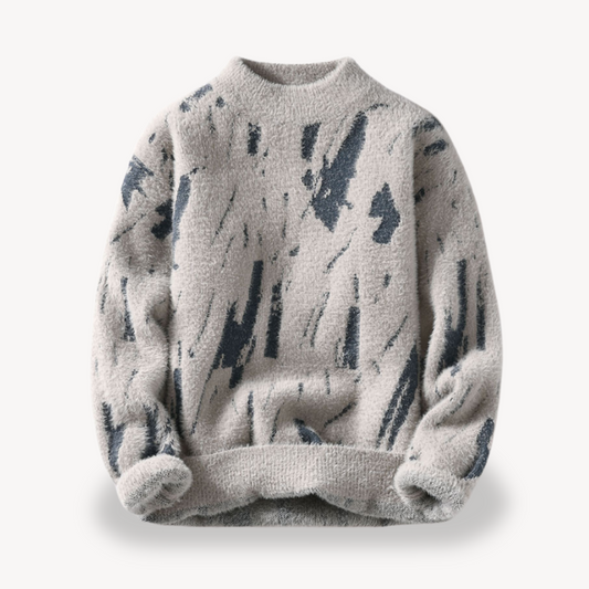 Loravelle | Men's Fuzzy Knit Sweater Hause Lune