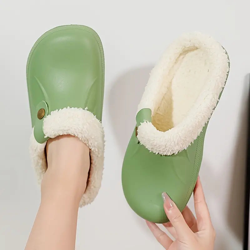 Johanna | Unisex Fleece gefütterte Clogs Hause Lune