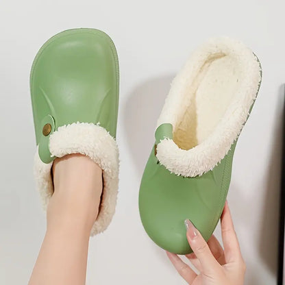 Johanna | Unisex Fleece gefütterte Clogs Hause Lune