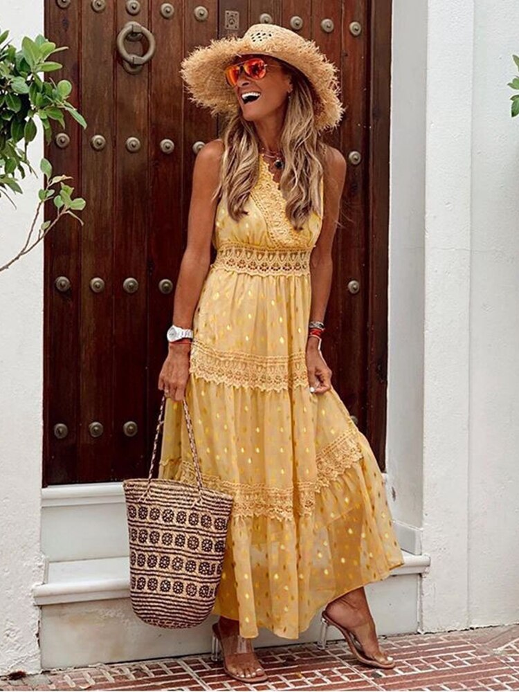 Isabeau | Festliches Maxikleid Für Damen Im Boho-Stil Für Sommer-Events 3