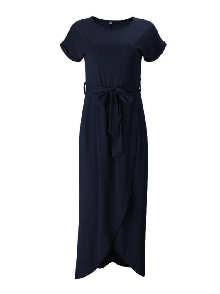 Julienne | Navy Wickelkleid Damen Midi Für Eleganz Im Sommer 3
