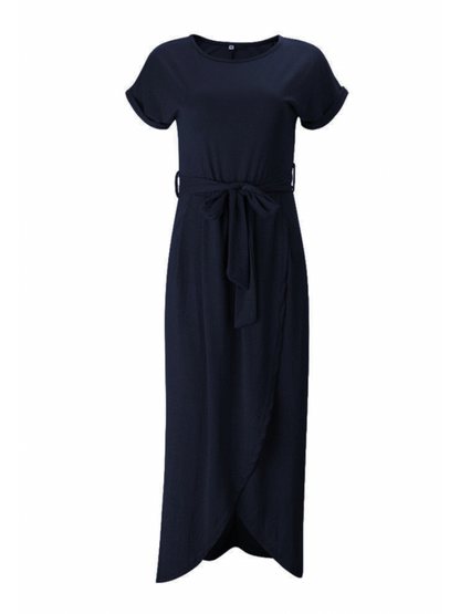 Julienne | Navy Wickelkleid Damen Midi Für Eleganz Im Sommer 3