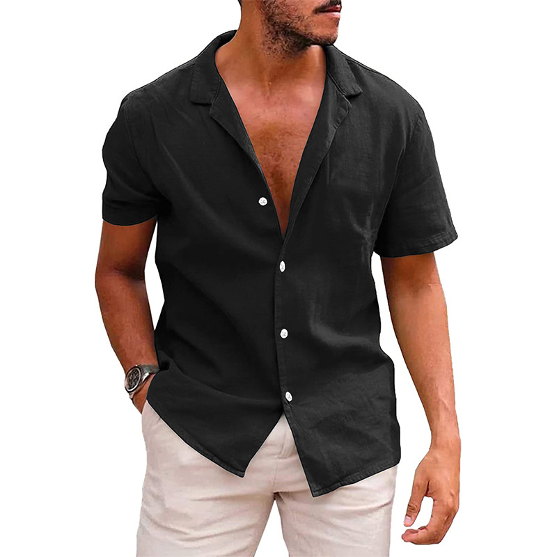 Henrick | Leinen Hemd Herren Kurzarm Für Den Sommer, Stilvoll Und Bequem-3