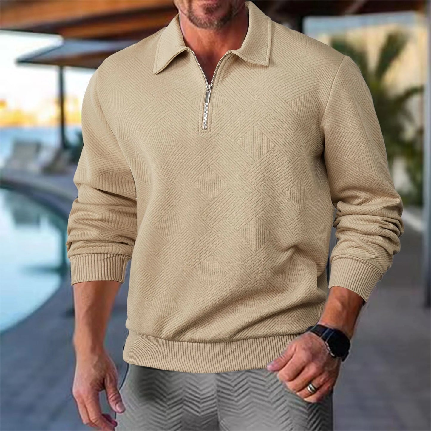 Victor - Premium Quarter Zip Trui Hause Lune