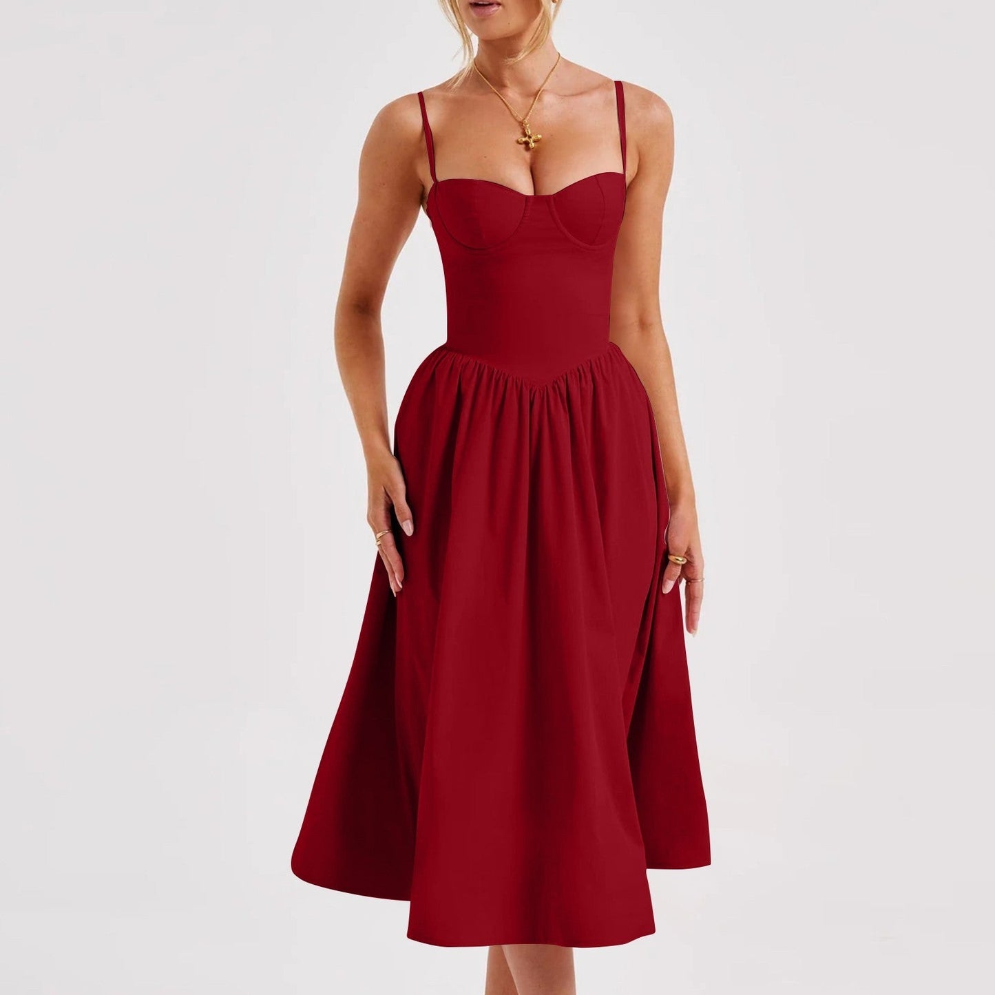 Variant image for Irena | Elegantes Damenkleid Midi Für Sommerliche Anlässe-31