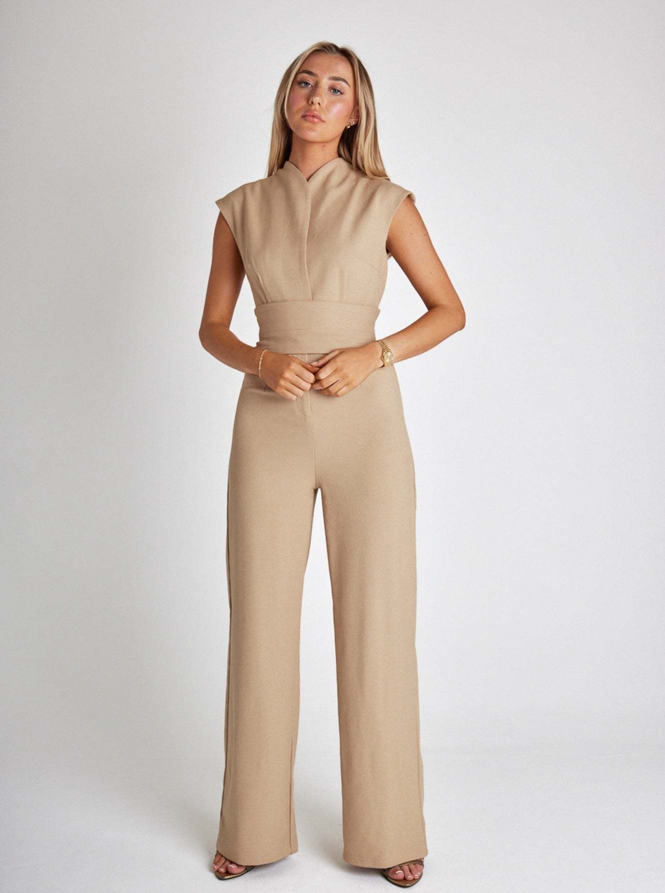 Millie | Eleganter Jumpsuit Damen Festlich und Sommerlich mit V-Ausschnitt-6