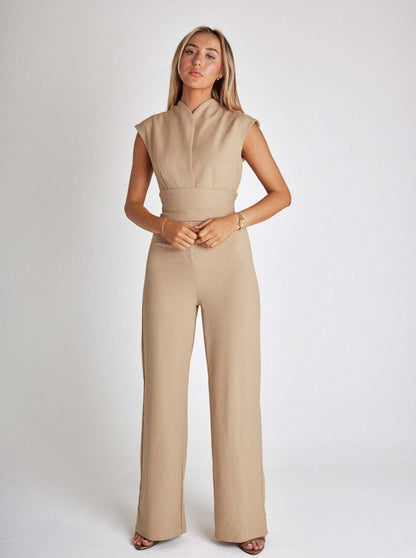 Millie | Eleganter Jumpsuit Damen Festlich und Sommerlich mit V-Ausschnitt-6