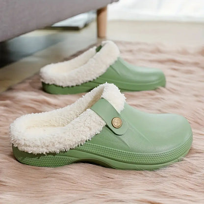 Johanna | Unisex Fleece gefütterte Clogs Hause Lune