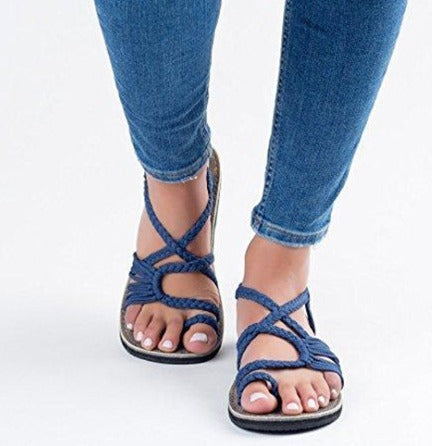 Lissa | Bunte Strandsandalen Für Damen Mit Verstellbaren Riemen Und Komfortablem Fußbett-1