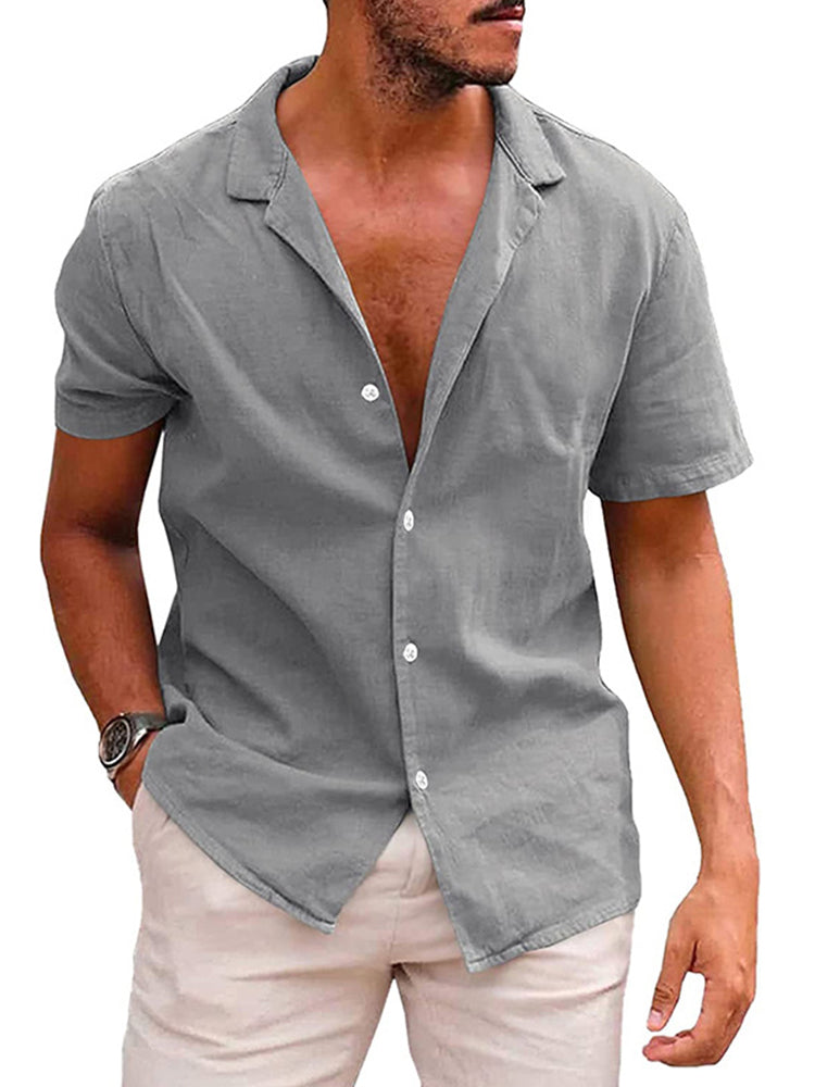 Henrick | Leinen Hemd Herren Kurzarm Für Den Sommer, Stilvoll Und Bequem-4