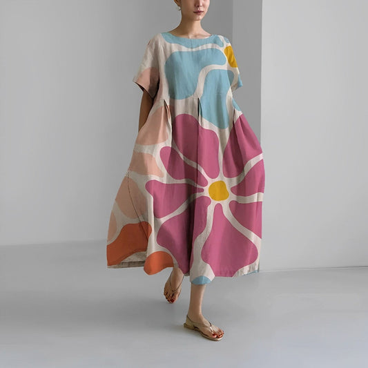 Jamie | Elegantes Damen Kleid Mit Blumenmuster Für Sommer Und Abendveranstaltungen 1