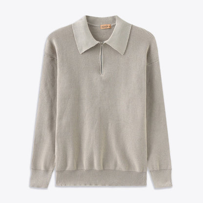 Dyon | Damen Poloshirt Mit Viertelzipper In Hellkhaki 5