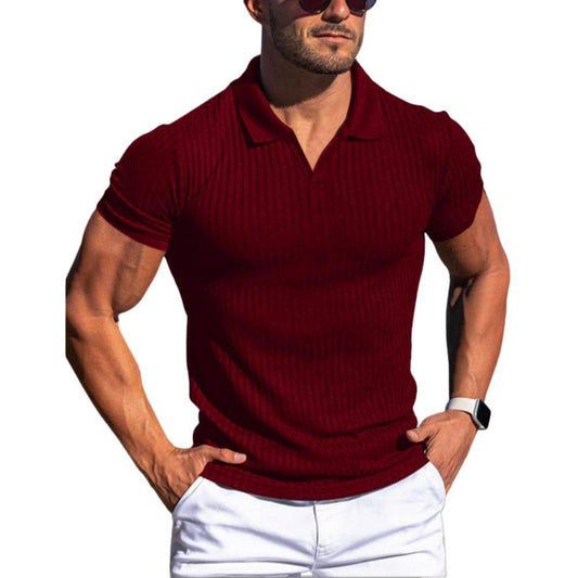 Borre | Muskelfit Poloshirt Herren in Grau, Sportlicher Stil aus Baumwollmischung 2