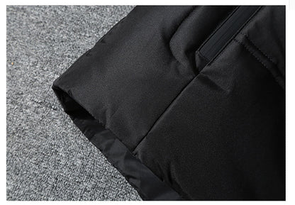 Męska puchowa kurtka zimowa z kapturem Hause Lune