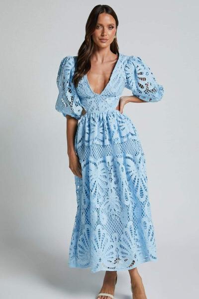 Variant image for Marae | V-Ausschnitt Damenkleid Für Festliche Anlässe Und Hochzeiten-9