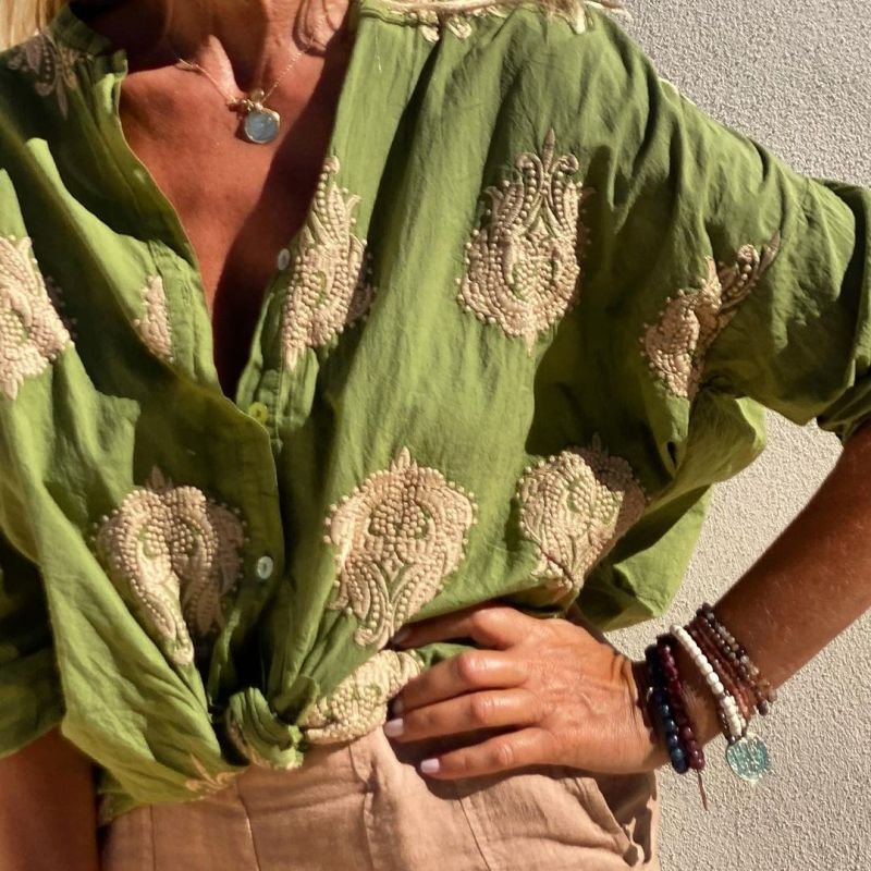 Chynna | Chic Strickbluse Für Frauen Mit Eleganter Passform Und Vielseitigem Design-4