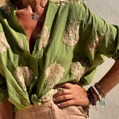 Chynna | Chic Strickbluse Für Frauen Mit Eleganter Passform Und Vielseitigem Design-4