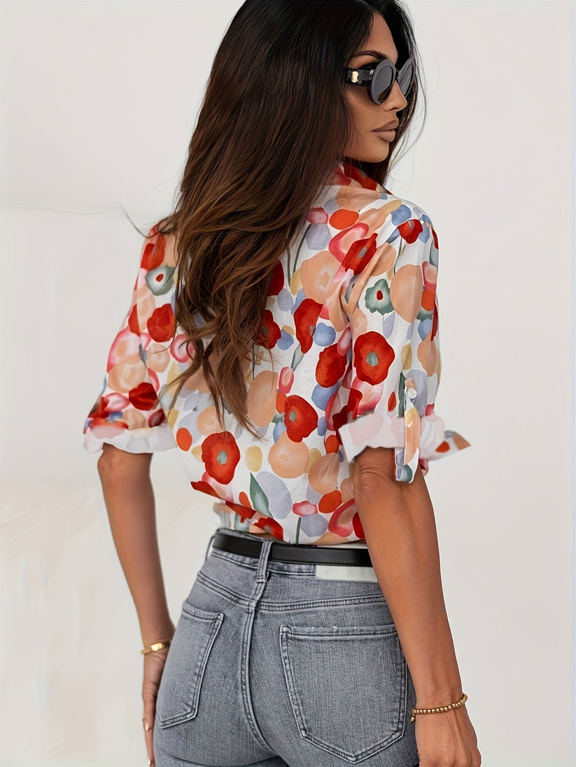 Marisol | Verspielte Damenbluse Mit Blumenmuster Für Stilvolle Looks-3