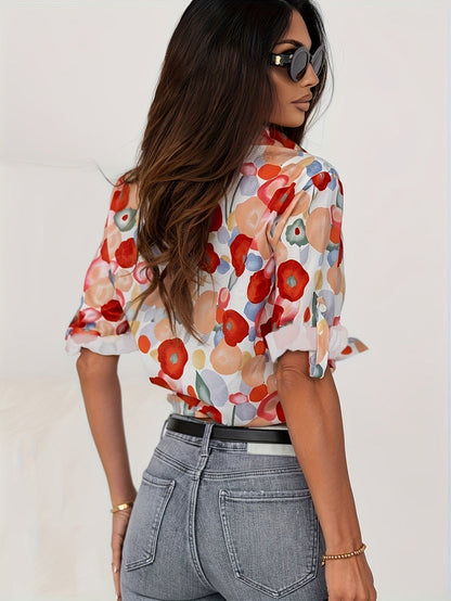 Marisol | Verspielte Damenbluse Mit Blumenmuster Für Stilvolle Looks-3