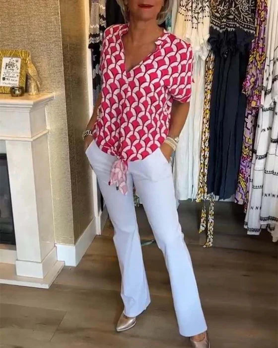 Glynis | V-Ausschnitt Top für Damen – Modisches Damen Top für Jeden Anlass-5