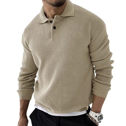 Casual Luxe Long Sleeve Heren Polo - GEORGE Hause Lune
