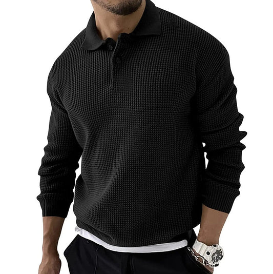 Casual Luxe Long Sleeve Heren Polo - GEORGE Hause Lune