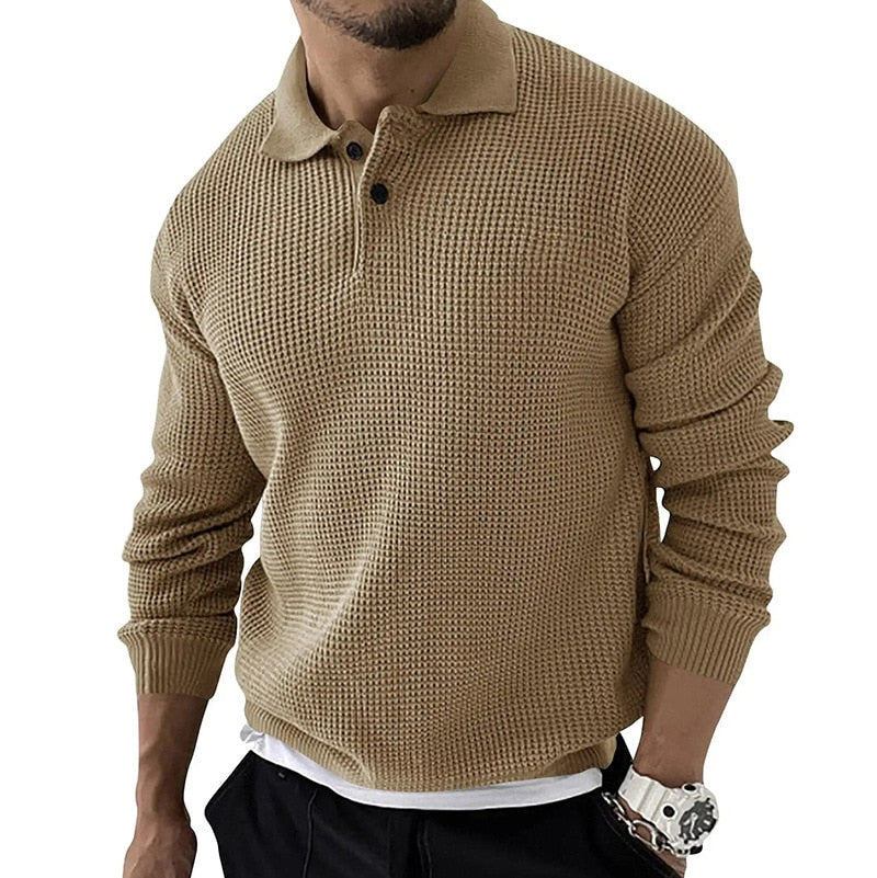 Casual Luxe Long Sleeve Heren Polo - GEORGE Hause Lune