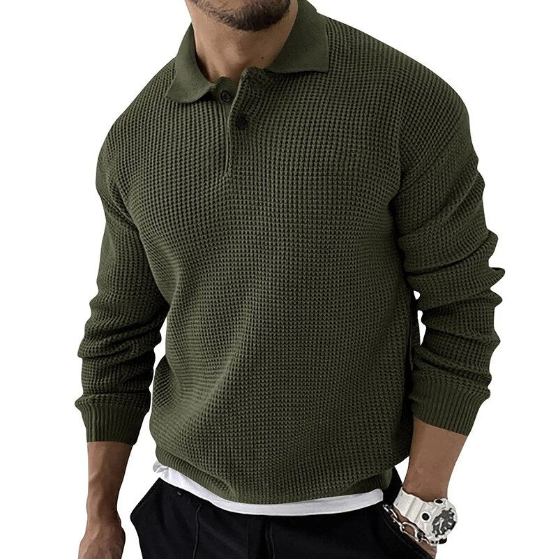 Casual Luxe Long Sleeve Heren Polo - GEORGE Hause Lune
