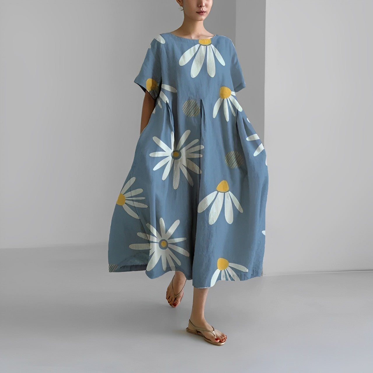 Variant image for Jamie | Elegantes Damen Kleid Mit Blumenmuster Für Sommer Und Abendveranstaltungen-55